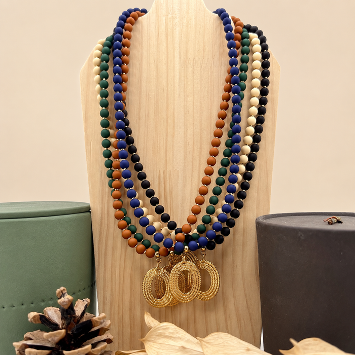 Collier doré Toscane-fermoir magnétique