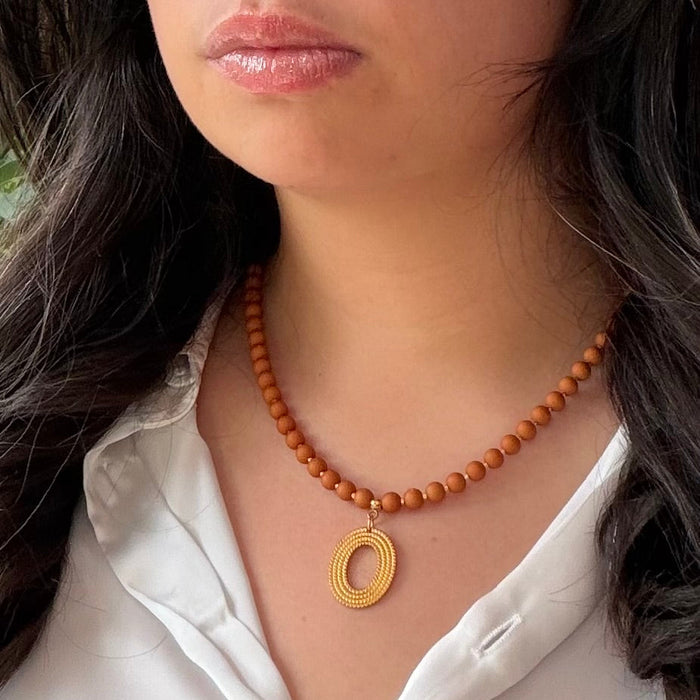 Collier doré Toscane-fermoir magnétique