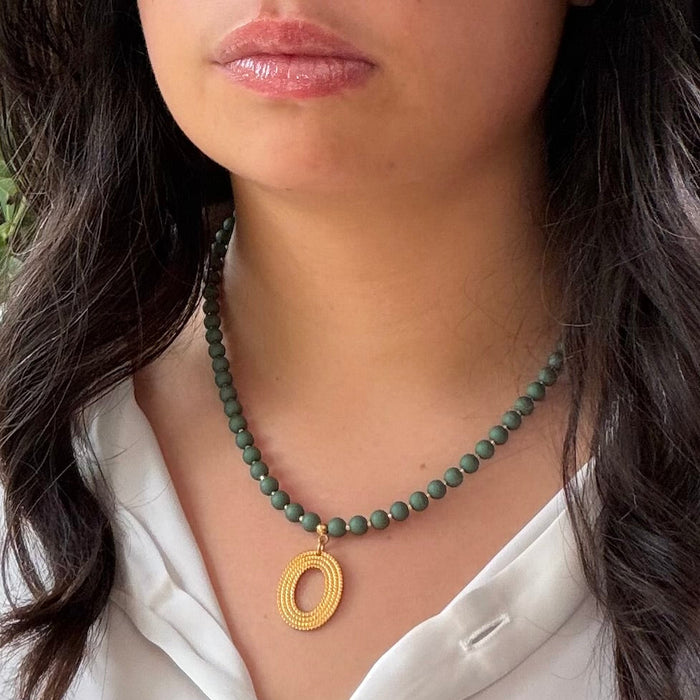 Collier doré Toscane-fermoir magnétique